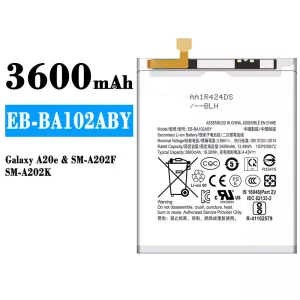 全新電池 EB-BA102ABY 適用於 Samsung Galaxy A20e
