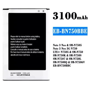 全新電池 EB-BN750BBE EB-BN750BBC 適用於 Samsung Note 3 Neo