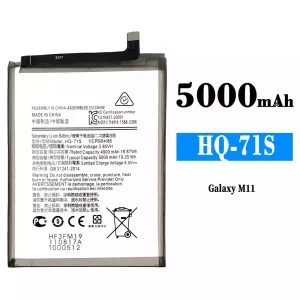 全新電池 HQ-71S 適用於 Samsung Galaxy M11