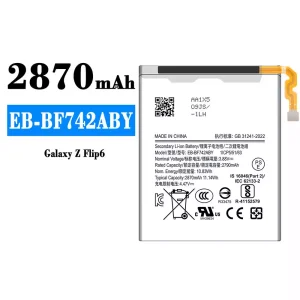 全新電池 EB-BF742ABY 適用於 Samsung Galaxy Z Flip 6