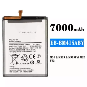 全新電池 EB-BM415ABY 適用於 Samsung M51,M62,F62