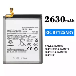 全新電池 EB-BF725ABY 適用於 Samsung Z Flip 4