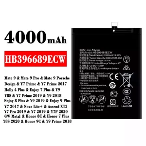 全新電池 HB396689ECW 適用於 HUAWEI Mate 9 / Mate 9 Pro / Enjoy 7 Plus / Y9 / Y8S / Y9 2018 / Enjoy 8 Plus / Y9 2019 / Enjoy 9 Plus / Y7 2017 / Nova Lite+ /Y7 Pro 2019 / Y7 2019 / Y7P 2020 / Honor 8C / Honor 7 Plus/Y8S 2020 / Honor 9C /