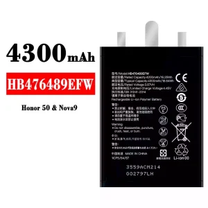 全新電池 HB476489EFW 適用於 HUAWEI Honor 50 / Nova 9