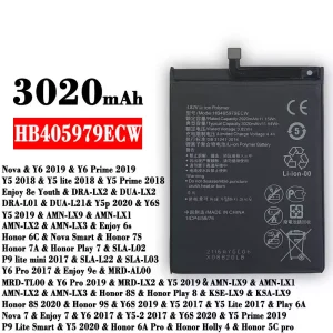 全新電池 HB405979ECW 適用於 HUAWEI  Y6 2019 / Y5 2018
