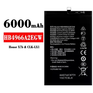 全新電池 HB4966A2EGW 適用於 HUAWEI Honor X7b