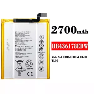 全新電池 HB436178EBW 適用於 HUAWEI Mate S