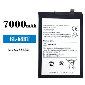 全新電池 BL-68BT 適用於 Tecno Pova Neo 2