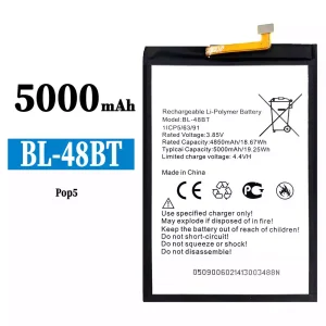 全新電池 BL-48BT 適用於 Tecno Pop 5