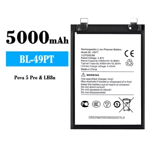 全新電池 BL-49PT 適用於 Tecno Pova 5 Pro