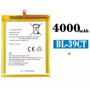 全新電池 BL-39CT 適用於 Tecno i7