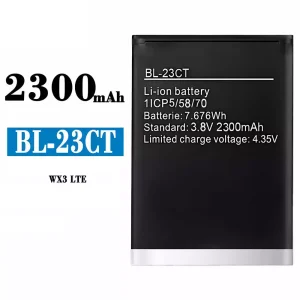 全新電池 BL-23CT 適用於 Tecno WX3 LTE