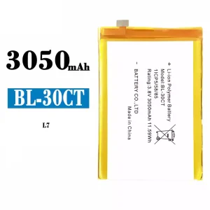 全新電池 BL-30CT 適用於 Tecno L7