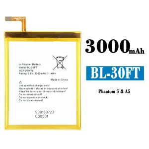 全新電池 BL-30FT 適用於 Tecno Phantom 5 / A5