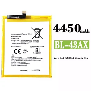 全新電池 BL-43AX 適用於 Infinix Zero 5 / Zero 5 Pro