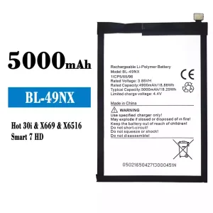 全新電池 BL-49NX 適用於 Infinix Hot 30i / Smart 7 HD