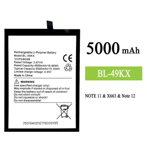 全新電池 BL-49KX 適用於 Infinix Note 11 / Note 12