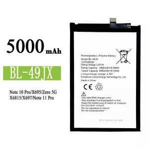 全新電池 BL-49JX 適用於 Infinix Note 10 Pro / Note 11 Pro / Zero 5G