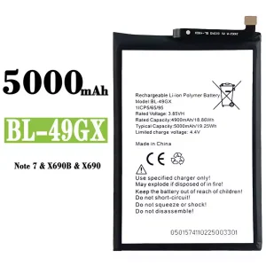 全新電池 BL-49GX 適用於 Infinix Note 7