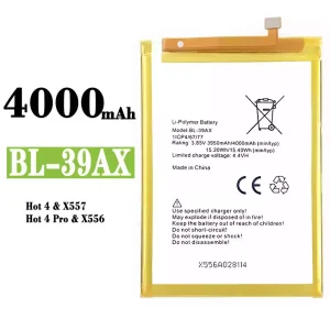 全新電池 BL-39AX 適用於 Infinix Hot 4 /Hot 4 Pro