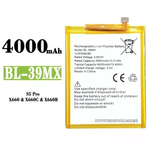 全新電池 BL-39MX 適用於 Infinix S5 Pro