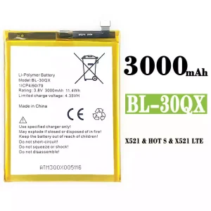 全新電池 BL-30QX 適用於 Infinix HOT S