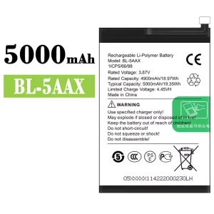 全新電池 BL-5AAX 適用於 Infinix