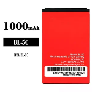 全新電池 BL-5C 適用於 ITEL