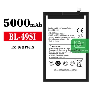 全新電池 BL-49SI 適用於 ITEL P55 5G