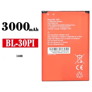 全新電池 BL-30PI 適用於 ITEL 1408