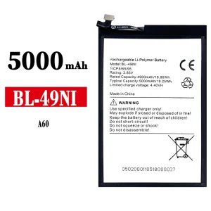 全新電池 BL-49NI 適用於 ITEL A60