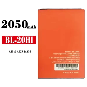 全新電池 BL-20HI 適用於 ITEL A23 / A32F / A16