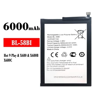 全新電池 BL-58BI 適用於 ITEL Hot 9 play