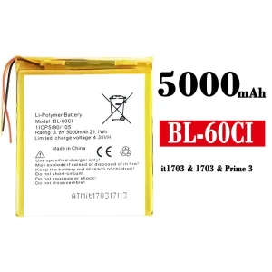 全新電池 BL-60CI 適用於 ITEL Prime 3