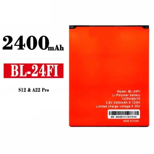 全新電池 BL-24FI 適用於 ITEL S12/A22 Pro