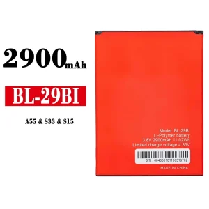 全新電池 BL-29BI 適用於 ITEL A55 / S33 / S15