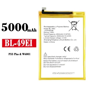 全新電池 BL-49EI 適用於 ITEL P33 Plus