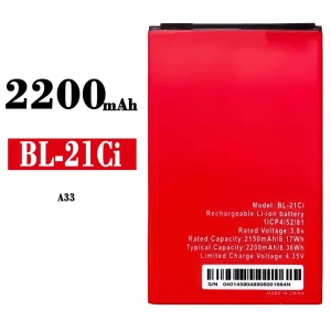 全新電池 BL-21Ci 適用於 ITEL A33