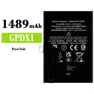 全新電池 GPDX1 適用於 Google Pixel Fold