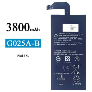 全新電池 G025A-B 適用於 Google Pixel 5 XL