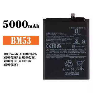 全新電池 BM53 適用於 Xiaomi 10T,10T Pro