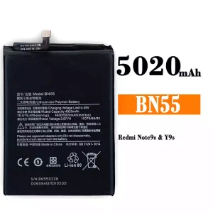 全新電池 BN55 適用於 Xiaomi Redmi Note 9s