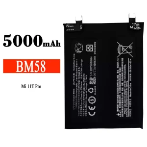 全新電池 BM58 適用於 Xiaomi Mi 11T Pro