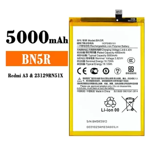 全新電池 BN5R 適用於 Xiaomi Redmi A3