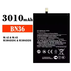 全新電池 BN36 適用於 Xiaomi Mi A2 / Mi 6X
