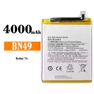 全新電池 BN49 適用於 Xiaomi Redmi 7A