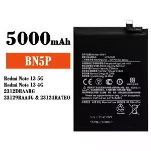 全新電池 BN5P 適用於 Xiaomi Redmi Note 13