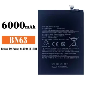 全新電池 BN63 適用於 Xiaomi Redmi 10