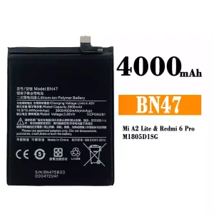 全新電池 BN47 適用於 Xiaomi Mi A2 Lite / Redmi 6 Pro