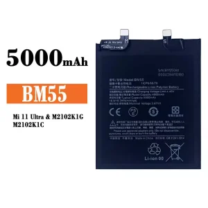 全新電池 BM55 適用於 Xiaomi Mi 11 Ultra